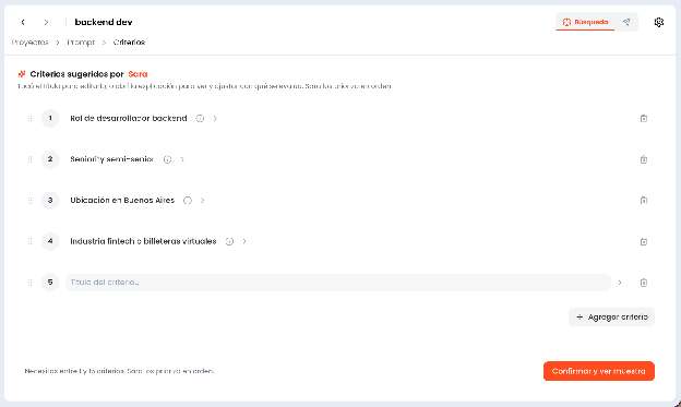 Nuevo criterio en blanco listo para completar título y razonamiento